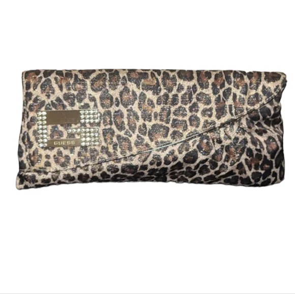 Guess Leopard Print Clutch - Picture 3 of 9